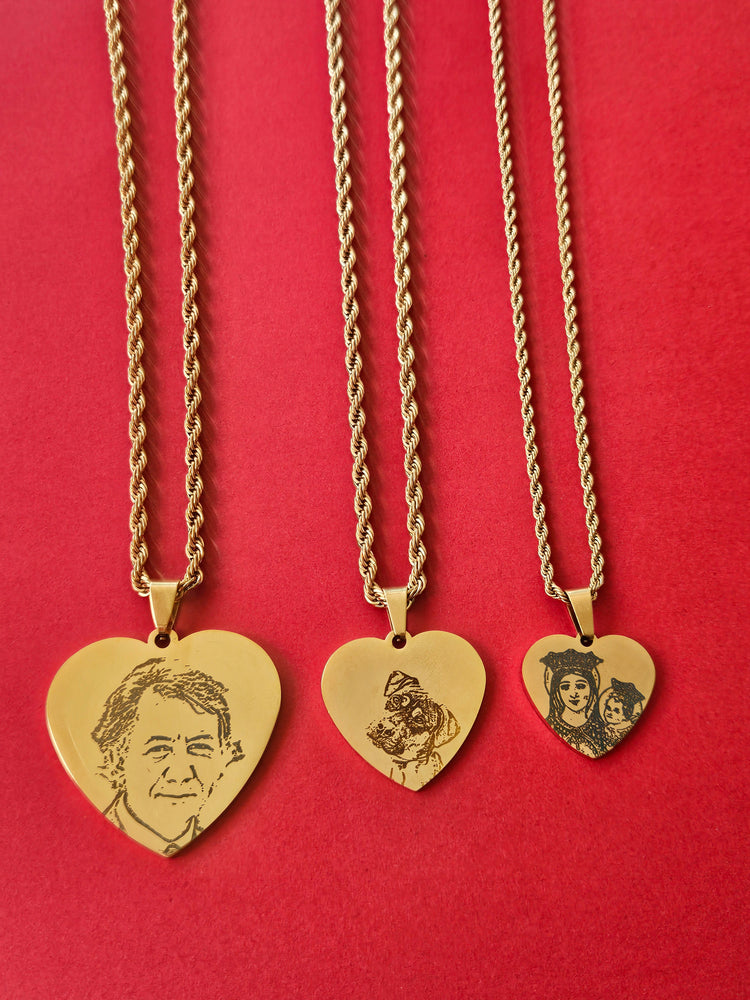 COLLANE PERSONALIZZATE CON FOTOINCISIONE