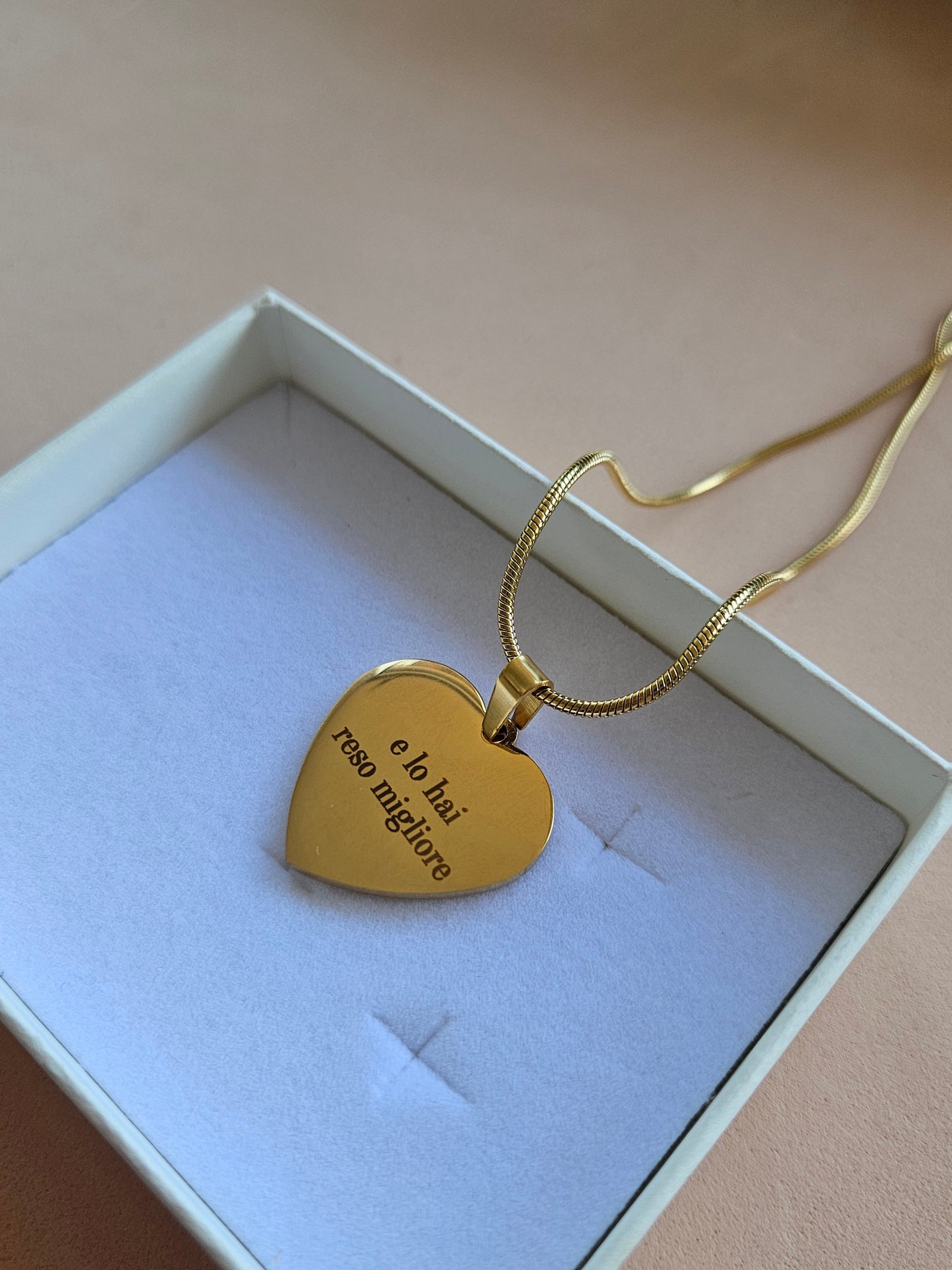 1 collana cuore con frase canzone di Ultimo "piccola stella "