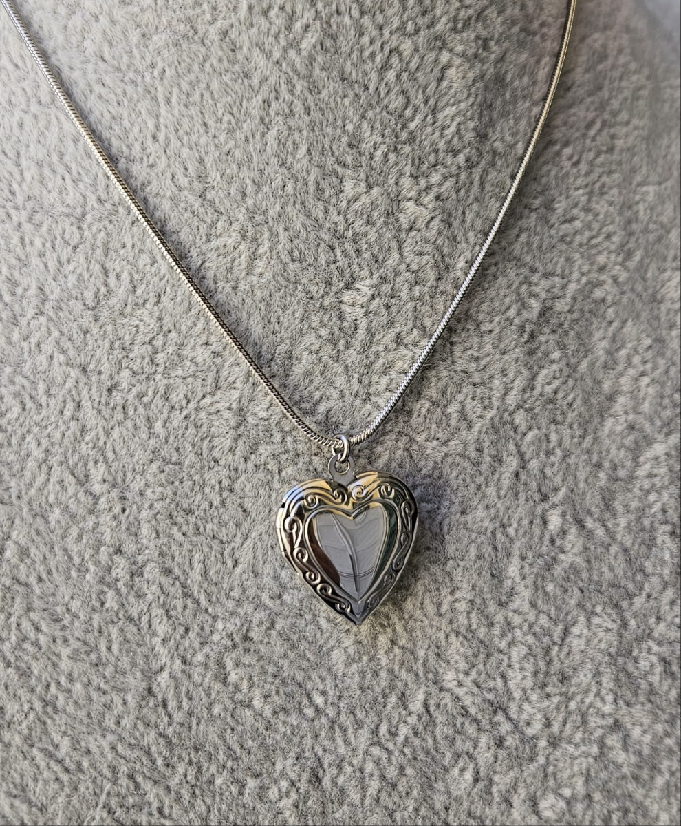 Collana con cuore apribile 2 cm portafoto