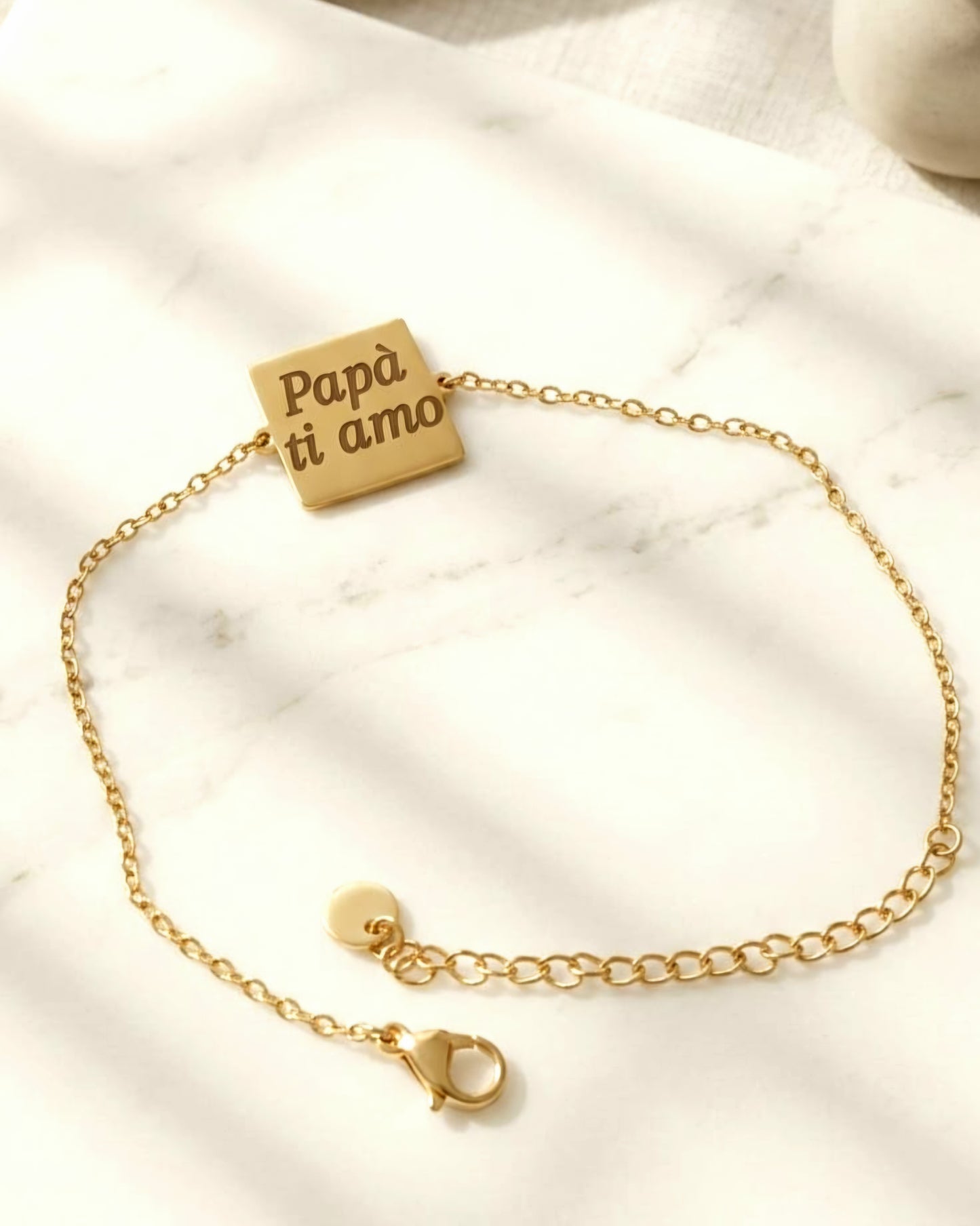 Bracciale con incisione "papà ti amo"