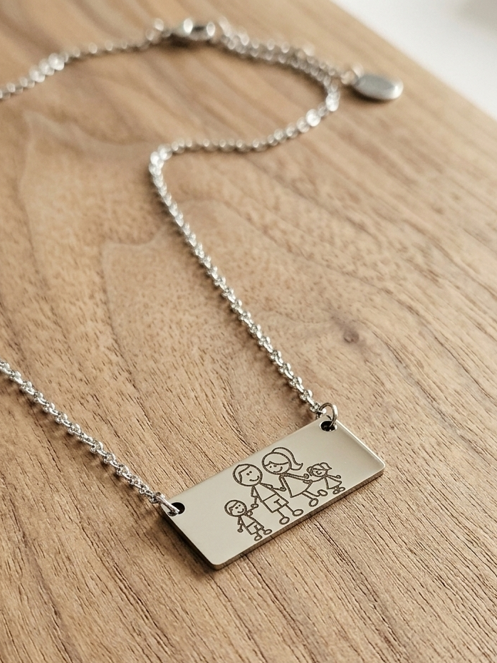 Collana quattro componenti famiglia