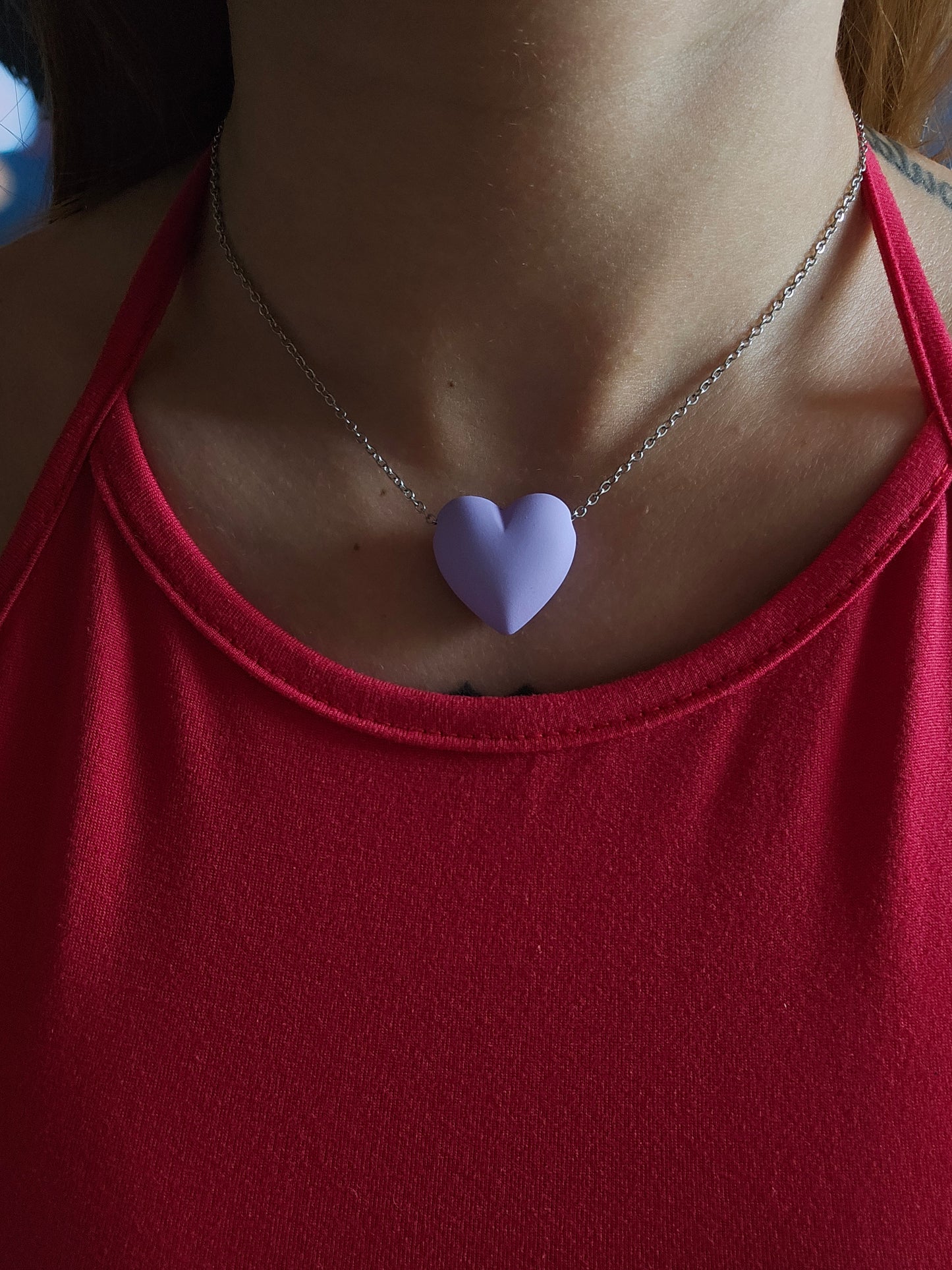 Collana cuore colorato