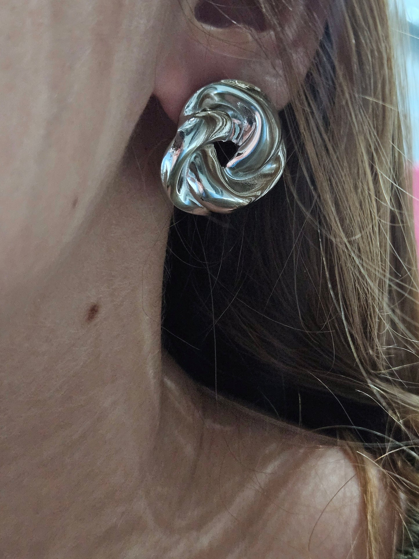 orecchini intreccio silver