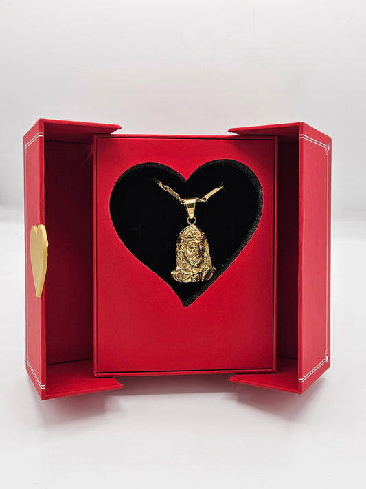 Confezione S. Valentino con Collana Volto Santo