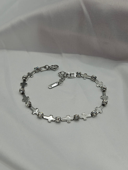 Bracciale multicroci con zirconi