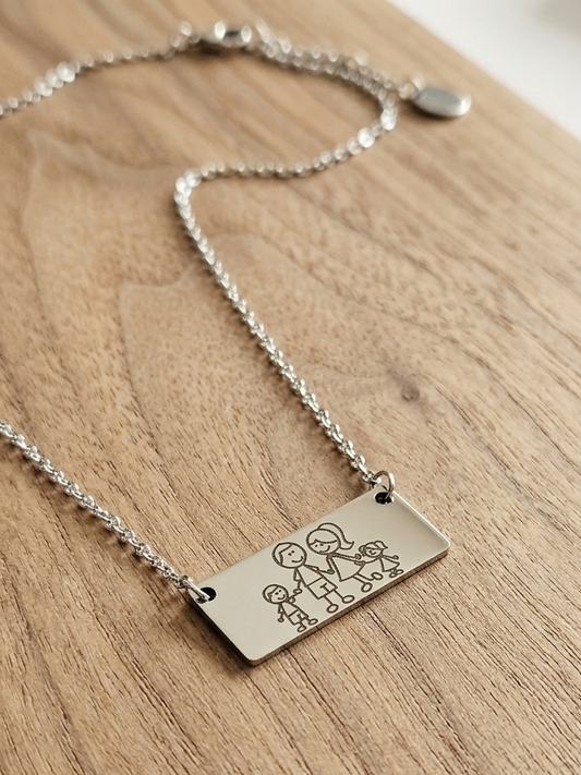 Collana quattro componenti famiglia