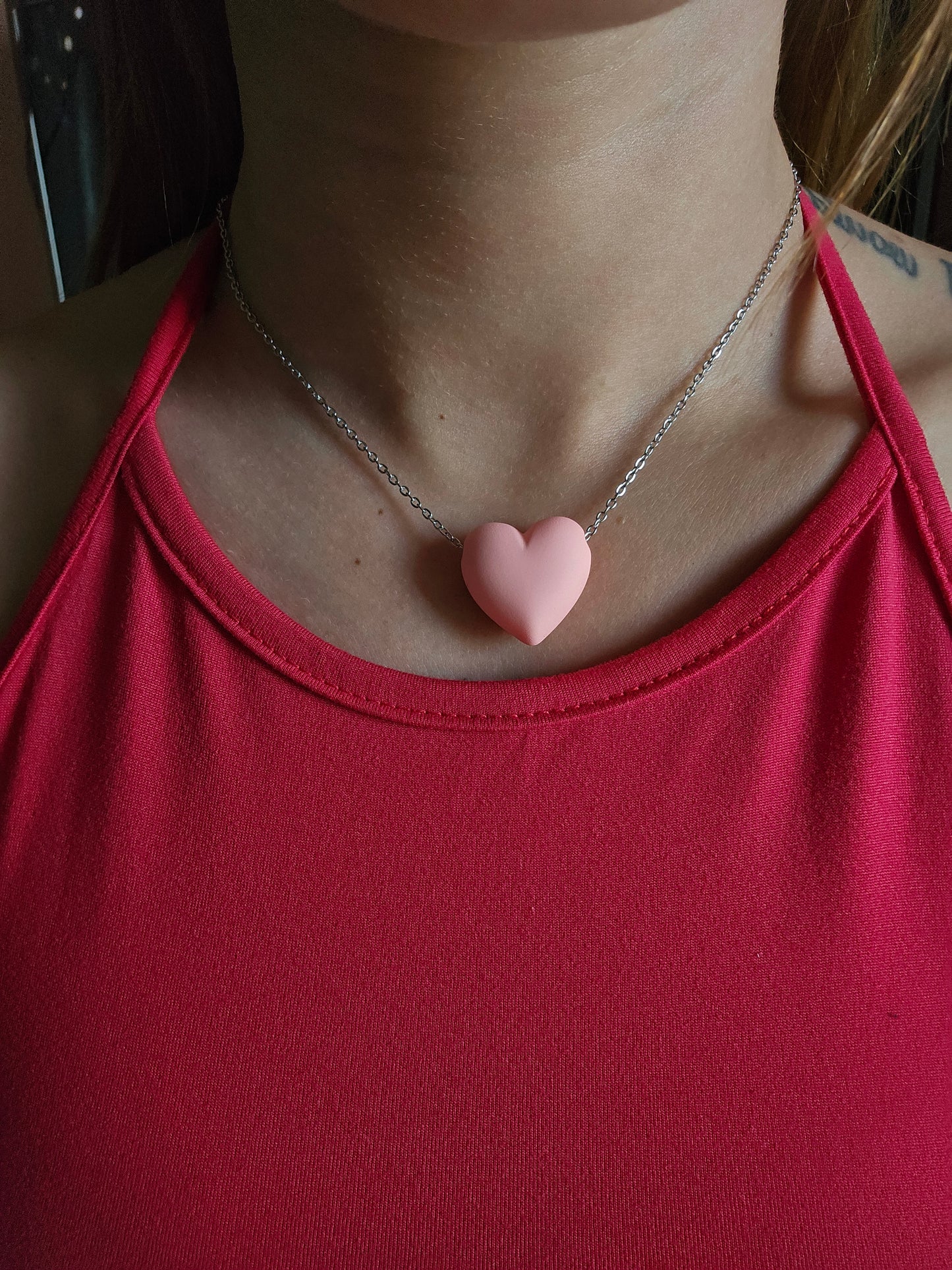 Collana cuore colorato
