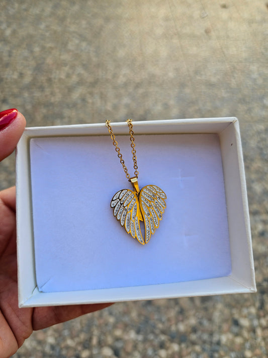 Collana angelo con scritta mamma