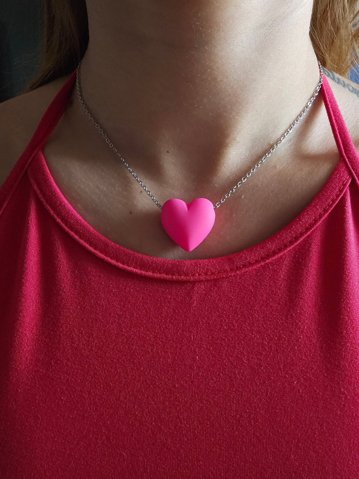 Collana cuore colorato