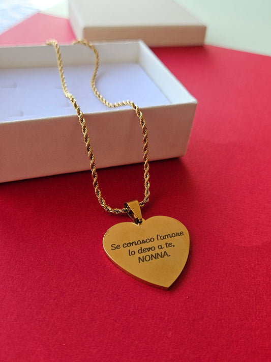 Collana con cuore personalizzato