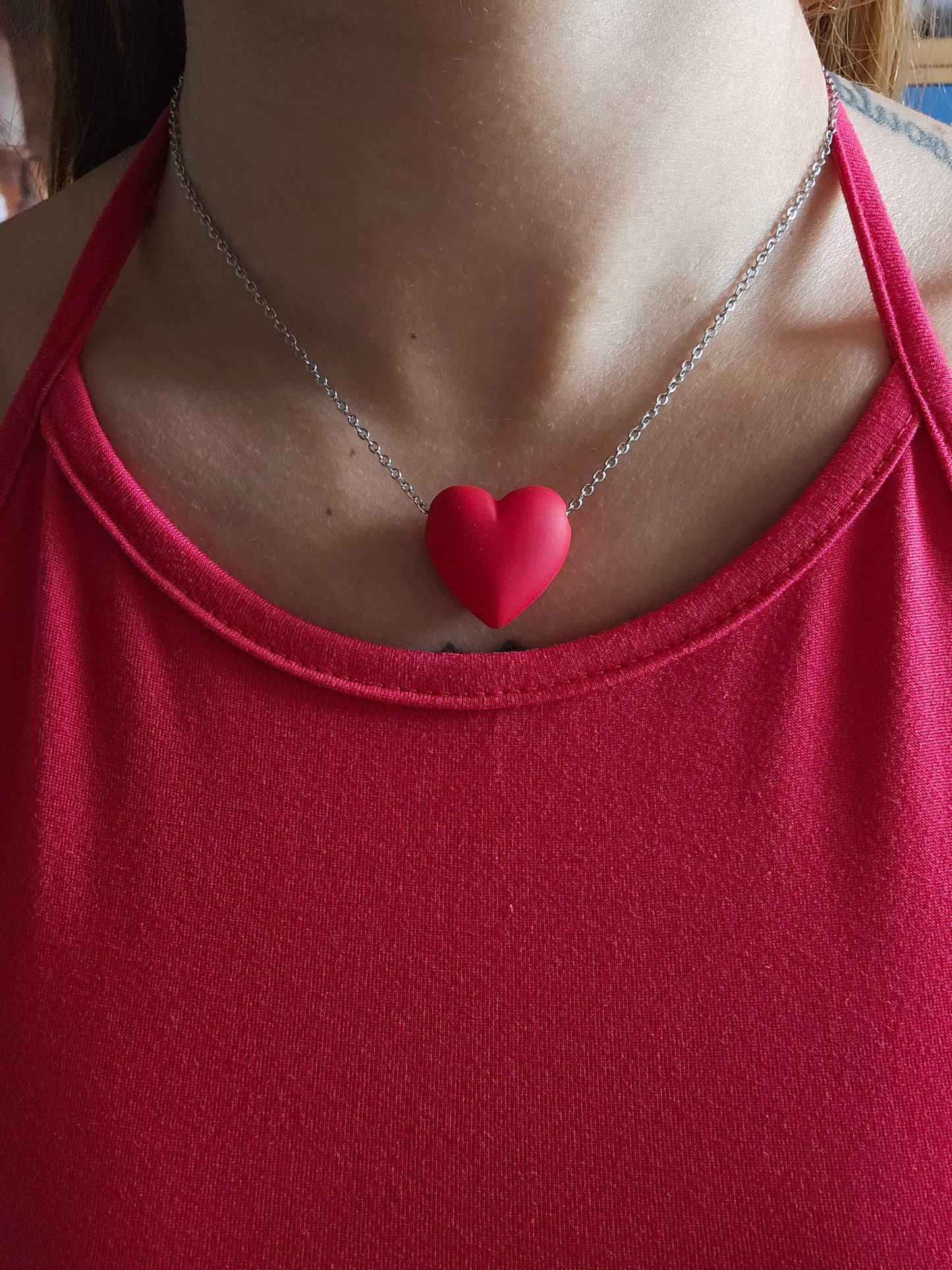 Collana cuore colorato