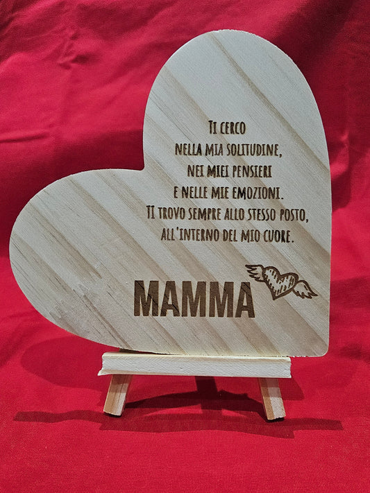 Quadretto in legno con cavalletto